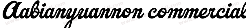 Aabianyuannon commercialuse字体转换